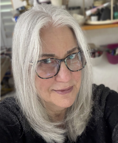 Susan Silvester in her studio